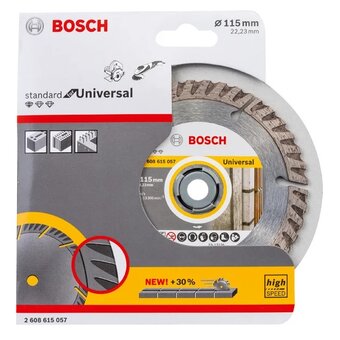  Алмазный диск Bosch (2608615057) 115х22,23мм Standart for Universal 
