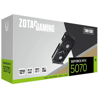  Видеокарта Zotac RTX5070 Twin Edge 12GB (ZT-B50700E-10P) GDDR7 192bit 3xDP HDMI 2Fan Premium Pack 