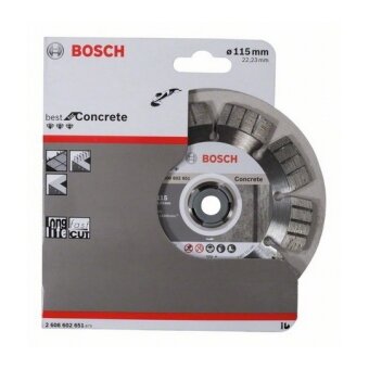  Диск алмазный турбосегментный BOSCH 2608602651 Best for Concrete 115x22мм 