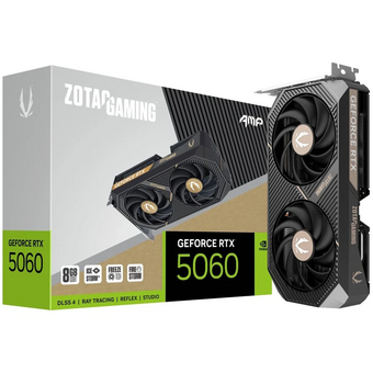  Видеокарта Zotac RTX5060 AMP 8GB (ZT-B50600F-10M) GDDR7 128bit 3xDP HDMI 2Fan Medium Pack 