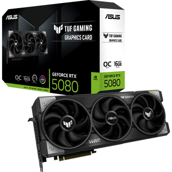  Видеокарта ASUS RTX5080 Tuf Gaming OC 16GB (Tuf-RTX5080-O16G-Gaming) (90YV0M30-M0NA00) GDDR7 256bit 3xDP 3xHDMI 3Fan RTL 