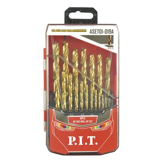  Набор сверл P.I.T. ASET01-019A 19 предметов 