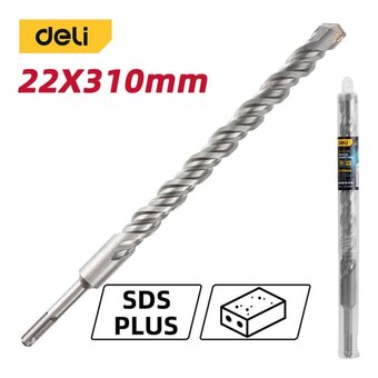  Бур по бетону Deli DH-Y22310 SDS Plus 22*310мм 