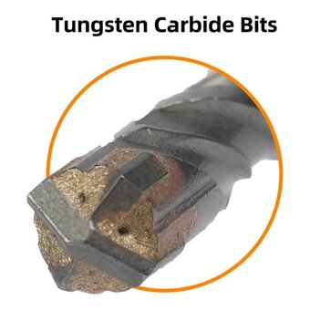  Бур по бетону Deli DH-YCZ16014-E1 Х-тип SDS Plus 14*160мм 