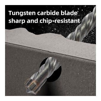  Бур по бетону Deli DH-YCZ16014-E1 Х-тип SDS Plus 14*160мм 