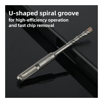  Бур по бетону Deli DH-YCZ16014-E1 Х-тип SDS Plus 14*160мм 