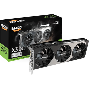  Видеокарта INNO3D RTX5070Ti X3 OC 16GB (N507T3-16D7X-176068N) GDDR7 256bit 3xDP HDMI 3Fan RTL 