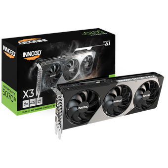  Видеокарта INNO3D RTX5070Ti X3 16GB (N507T3-16D7-176068N) GDDR7 256bit 3xDP HDMI 3FanRTL 