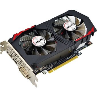  Видеокарта AFOX Geforce GTX1050 4GB (AF1050-4096D5H4-V2) GDDR5 128Bit DVI/HDMI/DP LP Dual Fan 