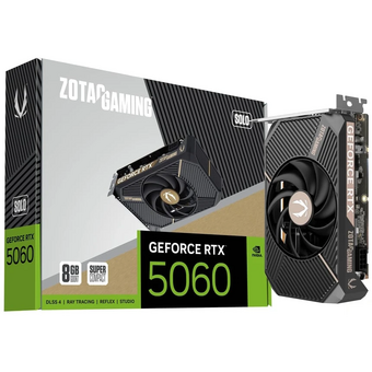  Видеокарта Zotac RTX5060 Solo 8GB (ZT-B50600G-10L) GDDR7 128bit 3xDP HDMI 1Fan Lite Pack 