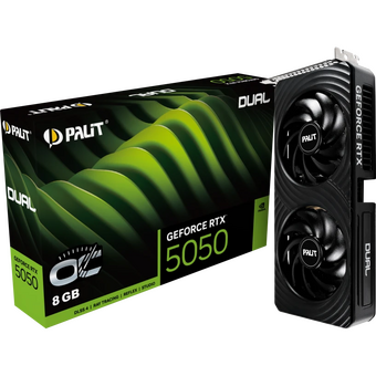  Видеокарта PALIT RTX5050 PA-RTX5050 Dual OC 8GB (NE65050S19P1-GB2070D) PCIE16 