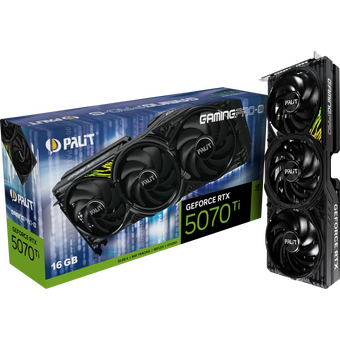 Видеокарта Palit GeForce RTX 5070 Ti GamingPro-S (NE7507T019T2-GB2031U) / 16GB GDDR7 256bit 3xDP HDMI 