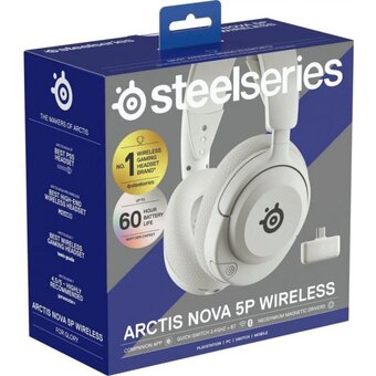  Наушники SteelSeries Arctis Nova 5P (61674) Wireless White 