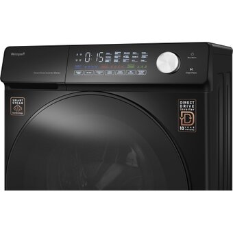  Стиральная машина Weissgauff WM 45126 Steam Direct Drive Matt Black 