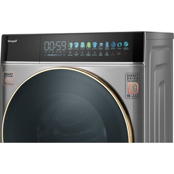  Стиральная машина Weissgauff WM 58411 Direct Drive Inverter Premium Steam Steel 