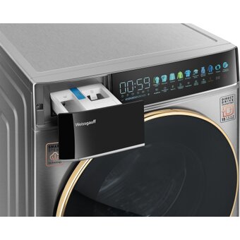  Стиральная машина Weissgauff WM 58411 Direct Drive Inverter Premium Steam Steel 