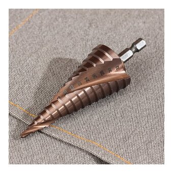  Сверло ступенчатое по металлу Deli DH-JTZ032-E3 4-32мм, HSS M35, спиральная канавка, шестигранный хвостовик 