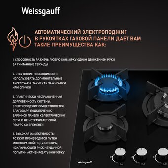  Варочная поверхность Weissgauff HG 451 Bgh 