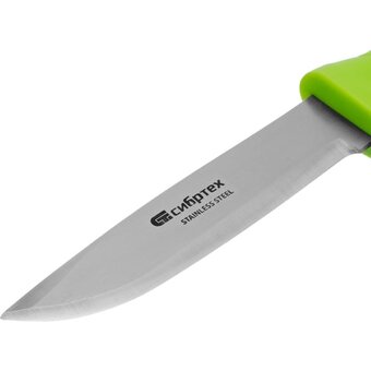 Нож-поплавок СИБРТЕХ 79019 хозяйственный с чехлом, пластиковая рукоятка, 230мм   Нож-поплавок СИБРТЕХ 79019 хозяйственный с чехлом, пластиковая рукоятка, 230мм