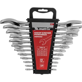  Набор ключей рожковых MATRIX 15278 12 шт. 