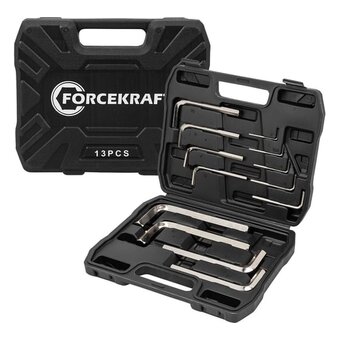  Набор ключей шестигранных Forcekraft FK-5137C(64481) 13 предметов 