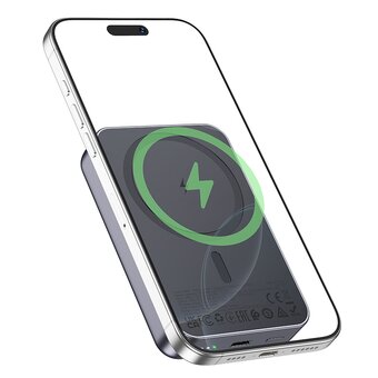  Аккумулятор внешний резервный HOCO J160A Original PD20W magnetic 10000mAh серый 