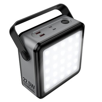  Аккумулятор внешний резервный HOCO J161 Power 22.5W+PD20W fully compatible with lighting 80000mAh черный, серый 