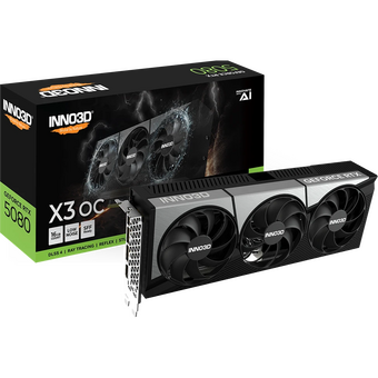  Видеокарта INNO3D RTX 5080 X3 OC (N50803-16D7X-17603930)//RTX5080, HDMI, DP*3, 16G,D7 