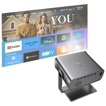  Проектор HOCO DT5 Smart 1080P Android version EU серый 