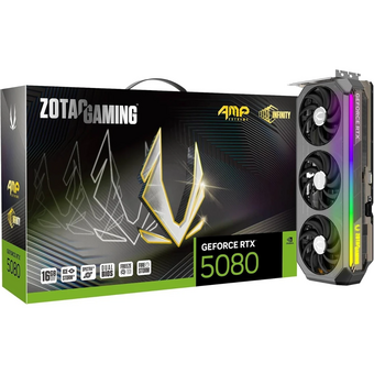  Видеокарта Zotac Nvidia GeForce RTX 5080 AMP Extreme Infinity 16ГБ (zt-b50800b-10p), GDDR7, Ret 