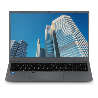  Ноутбук AZERTY Novel AZ-1514 (120-0710) 15.6", IPS, Intel Celeron N5095 2ГГц, 4 ядра, 16ГБ DDR4, 128ГБ SSD, Intel UHD Graphics, W11P, темно-серый 