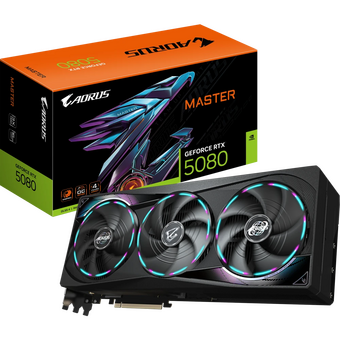 Видеокарта Gigabyte RTX5080 Master 16GB (GV-N5080AORUS M-16GD) GDDR7 256bit 3xDP HDMI 3Fan RTL   Видеокарта Gigabyte RTX5080 Master 16GB (GV-N5080AORUS M-16GD) GDDR7 256bit 3xDP HDMI 3Fan RTL