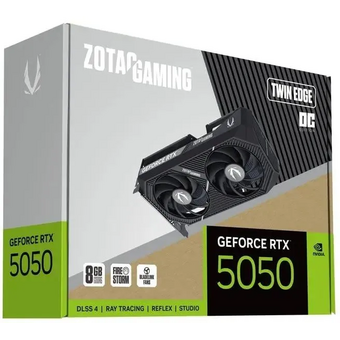 Видеокарта Zotac Nvidia GeForce RTX 5050 Twin Edge OC 8ГБ (zt-b50500h-10m), GDDR6, OC, Ret   Видеокарта Zotac Nvidia GeForce RTX 5050 Twin Edge OC 8ГБ (zt-b50500h-10m), GDDR6, OC, Ret