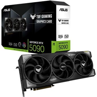  Видеокарта ASUS Nvidia GeForce RTX 5090 Gaming (TUF-RTX5090-32G-GAMING) 32ГБ, GDDR7, Ret 