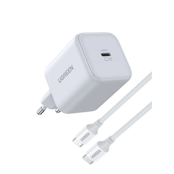  СЗУ UGREEN X524 (65055) 45W USB-C GaN Fast Charger With Cable EU White 