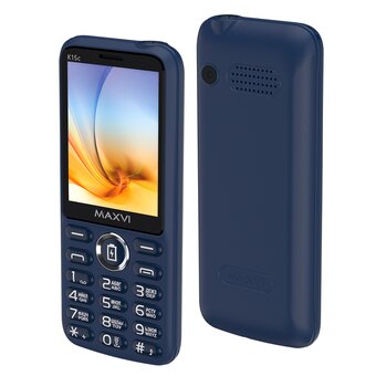  Мобильный телефон Maxvi K15c blue 