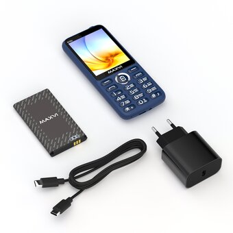  Мобильный телефон Maxvi K15c blue 