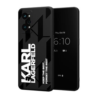  Силиконовый чехол Mcover для Realme GT 2 / Realme GT Neo 2 (5G) / Realme GT Neo 3T (Риалми ДжиТи 2, ДжиТи Нео 2 5Джи и ДжиТи Нео 3Т), с принтом The best Lagerfeld 