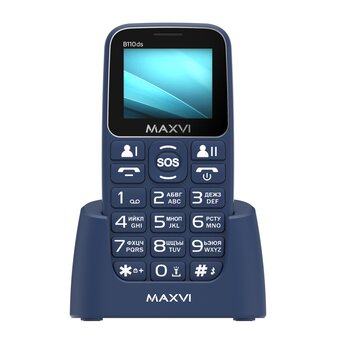  Мобильный телефон Maxvi B110ds blue 