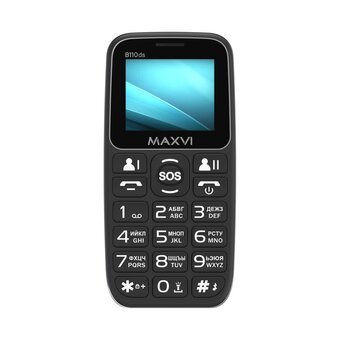  Мобильный телефон Maxvi B110ds black 