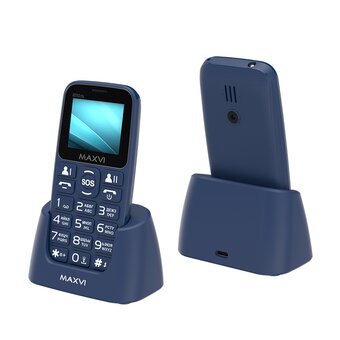  Мобильный телефон Maxvi B110ds blue 