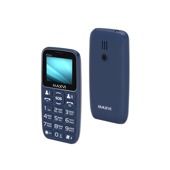  Мобильный телефон Maxvi B110ds blue 