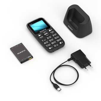  Мобильный телефон Maxvi B110ds black 