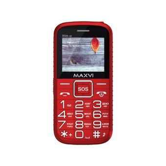  Мобильный телефон Maxvi B5ds up Red 