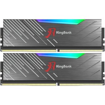  ОЗУ Kingbank K5.01.FL05ED9401 32GB (2x16Gb) 6000MHz Black DDR5 Heatsink RGB / KRRB series / Chinese IC CL36 (36-36-36-80) 
