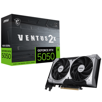  Видеокарта MSI RTX5050 Ventus 2X 8GB (RTX 5050 8G Ventus 2X) GDDR6 128bit 3xDP HDMI 2Fan RTL 