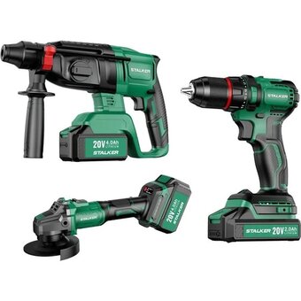  Набор аккумуляторного инструмента ALTECO Stalker Kit (69843) 