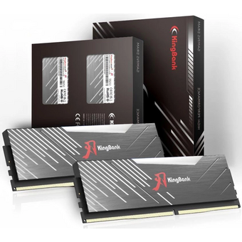  ОЗУ Kingbank K5.01.FL05ED9401 32GB (2x16Gb) 6000MHz Black DDR5 Heatsink RGB / KRRB series / Chinese IC CL36 (36-36-36-80) 