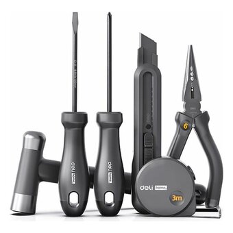  Набор инструментов Deli Home Series Black HT0006 6 предметов 