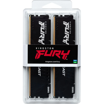  ОЗУ Kingston Fury Beast KF560C36BBE2K2-64 64GB 6000MT/s DDR5 CL36 DIMM (Kit of 2) Black 